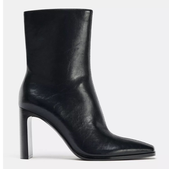 NEW! Zara Heeled Ankle Boots - Picture 3 of 12